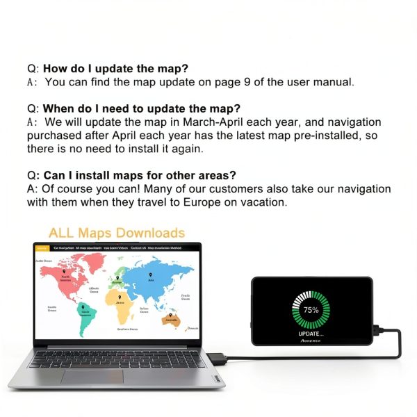 7 inch GPS navigation LEIENSI Car Touchscreen-5