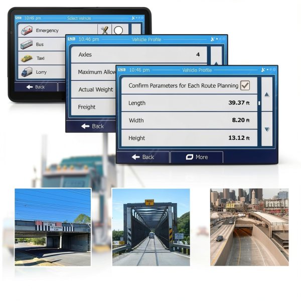 7 inch GPS navigation LEIENSI Car Touchscreen-2